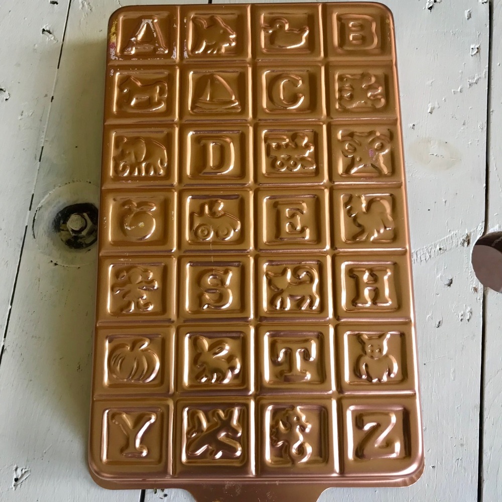 Alphabet Block Copper Clad Mold Dessert Cake Pan